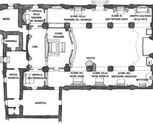 pianta chiesa san vito piossasco